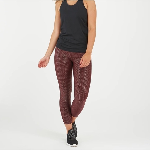 Spanx Booty Boost® Active 7/8 Leggings, Metallic Mist - Picture 12 of 12